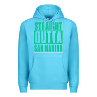 Ocean Blue Straight Outta San Marino Premium Hoodie - Bettercallsaul
