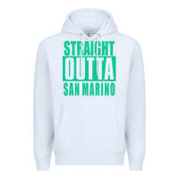 White Straight Outta San Marino Premium Hoodie - Bettercallsaul