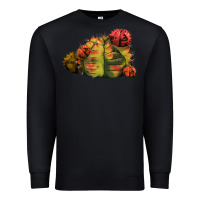 Black Gymnocalycium Variegated Cactus Premium Sweatshirt - LillyAllenDesigns