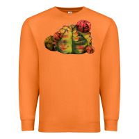Carrot Gymnocalycium Variegated Cactus Premium Sweatshirt - LillyAllenDesigns