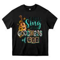 Black i will sing of the goodness of god Heavy Core Tee - RanaPortraitStore