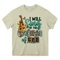 Mossy i will sing of the goodness of god Heavy Core Tee - RanaPortraitStore