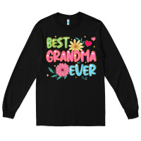Black best grandma ever Long Sleeve Tee - JahusDesignShop