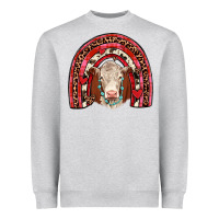 Heather Grey valentines hereford rainbow Heavyweight Sweatshirt - JahusDesignShop