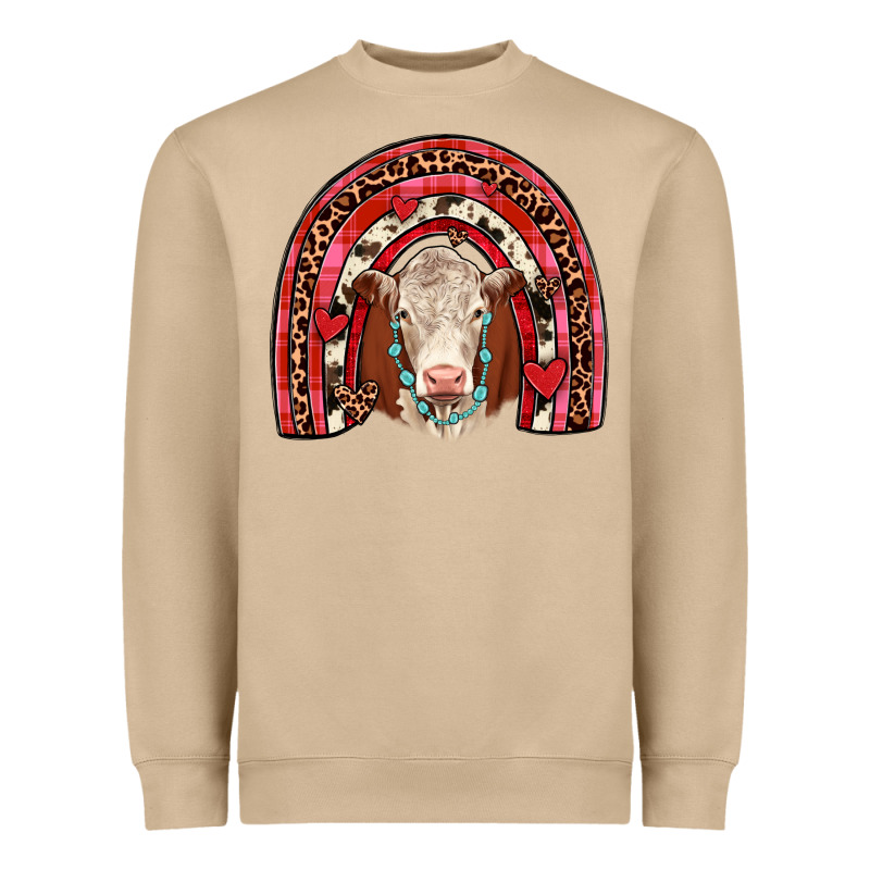 Valentines Hereford Rainbow Heavyweight Sweatshirt by JahusDesignShop | Teevron