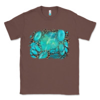 Chestnut turquoise leopard background Classic Tee - AdoDesignShop