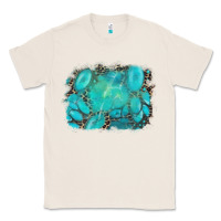 Natural turquoise leopard background Classic Tee - AdoDesignShop