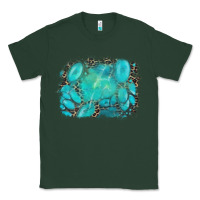 Sports Green turquoise leopard background Classic Tee - AdoDesignShop