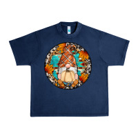 Navy fall gnomes round earrings Urban Heavy Tee - Artiststas