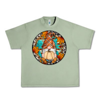Oil Green fall gnomes round earrings Urban Heavy Tee - Artiststas