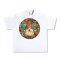 White fall gnomes round earrings Urban Heavy Tee - Artiststas