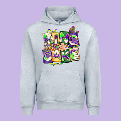 King Cake Mardi Gras Urban Hoodie Designed By Cowgirlartshop