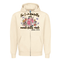 Sandshell for i am fearfully and wonderfully made Zipper Hoodie - MaliasSmallBusiness