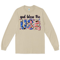 Mushroom god bless the usa Long Sleeve Tee - NancyCooperArtShop