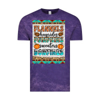 Cloud Purple Flannels Hayrides Pumpkins Sweaters Bonfires Vintage Tee - Artiststas