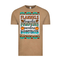 Vintage Coffee Flannels Hayrides Pumpkins Sweaters Bonfires Vintage Tee - Artiststas