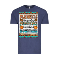 Vintage Denim Flannels Hayrides Pumpkins Sweaters Bonfires Vintage Tee - Artiststas