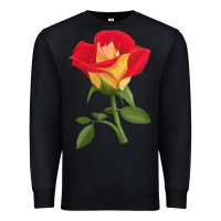 Black Ketchup And Mustard Rose Premium Sweatshirt - LillyAllenDesigns