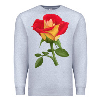 Heather Grey Ketchup And Mustard Rose Premium Sweatshirt - LillyAllenDesigns