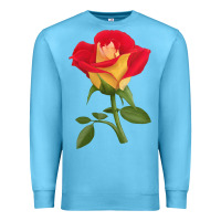 Ocean Blue Ketchup And Mustard Rose Premium Sweatshirt - LillyAllenDesigns