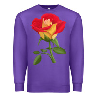 Purple Ketchup And Mustard Rose Premium Sweatshirt - LillyAllenDesigns