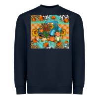 Navy Thanksgiving Truck With Turkey Heavyweight Sweatshirt - Artiststas