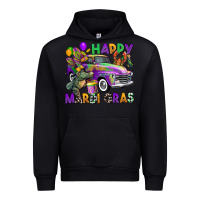 Black happy mardi gras truck Urban Hoodie - CowGirlArtShop