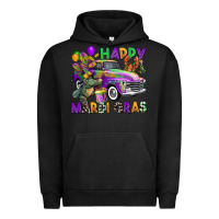 Pigment Black happy mardi gras truck Urban Hoodie - CowGirlArtShop