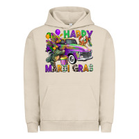 Pigment French Oak happy mardi gras truck Urban Hoodie - CowGirlArtShop