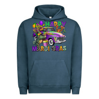 Pigment Midnight Navy happy mardi gras truck Urban Hoodie - CowGirlArtShop