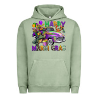 Pigment Oil Green happy mardi gras truck Urban Hoodie - CowGirlArtShop