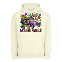 Pigment Pistachio happy mardi gras truck Urban Hoodie - CowGirlArtShop