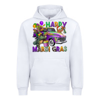 White happy mardi gras truck Urban Hoodie - CowGirlArtShop