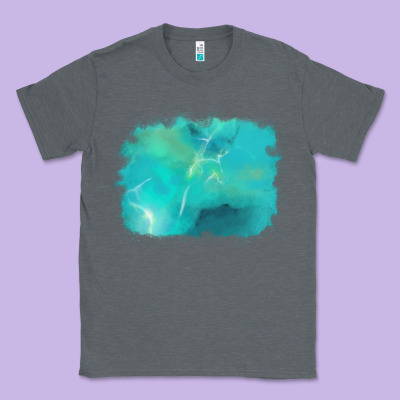 Turquoise Background Classic Tee Designed By Adodesignshop