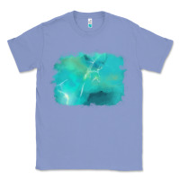 Colony Blue turquoise background Classic Tee - AdoDesignShop