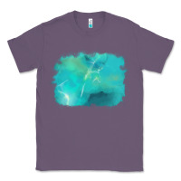 Lavender turquoise background Classic Tee - AdoDesignShop