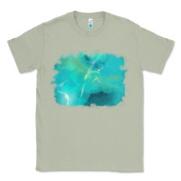 Matcha turquoise background Classic Tee - AdoDesignShop