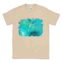 Mushroom turquoise background Classic Tee - AdoDesignShop