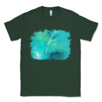Sports Green turquoise background Classic Tee - AdoDesignShop