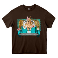 Chocolate Brown easter bunny truck Heavy Core Tee - Artiststas