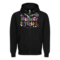 Black pharmacy tech Zipper Hoodie - MaliasSmallBusiness