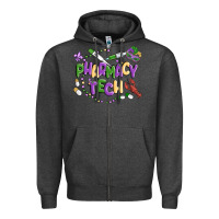Charcoal Heather pharmacy tech Zipper Hoodie - MaliasSmallBusiness
