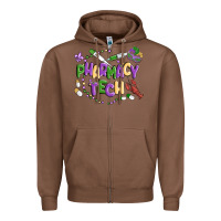 Chestnut pharmacy tech Zipper Hoodie - MaliasSmallBusiness