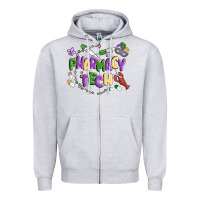 Heather Grey pharmacy tech Zipper Hoodie - MaliasSmallBusiness