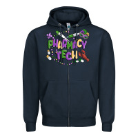 Navy pharmacy tech Zipper Hoodie - MaliasSmallBusiness
