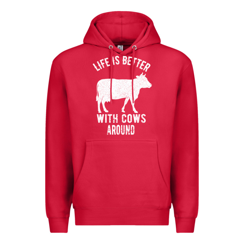 Life Is Better With Cows Around Premium Hoodie by Bettercallsaul | Teevron