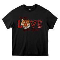 Black for the love of the tigers red Heavy Core Tee - RanaPortraitStore