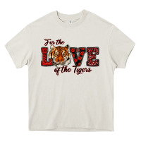 Cream for the love of the tigers red Heavy Core Tee - RanaPortraitStore