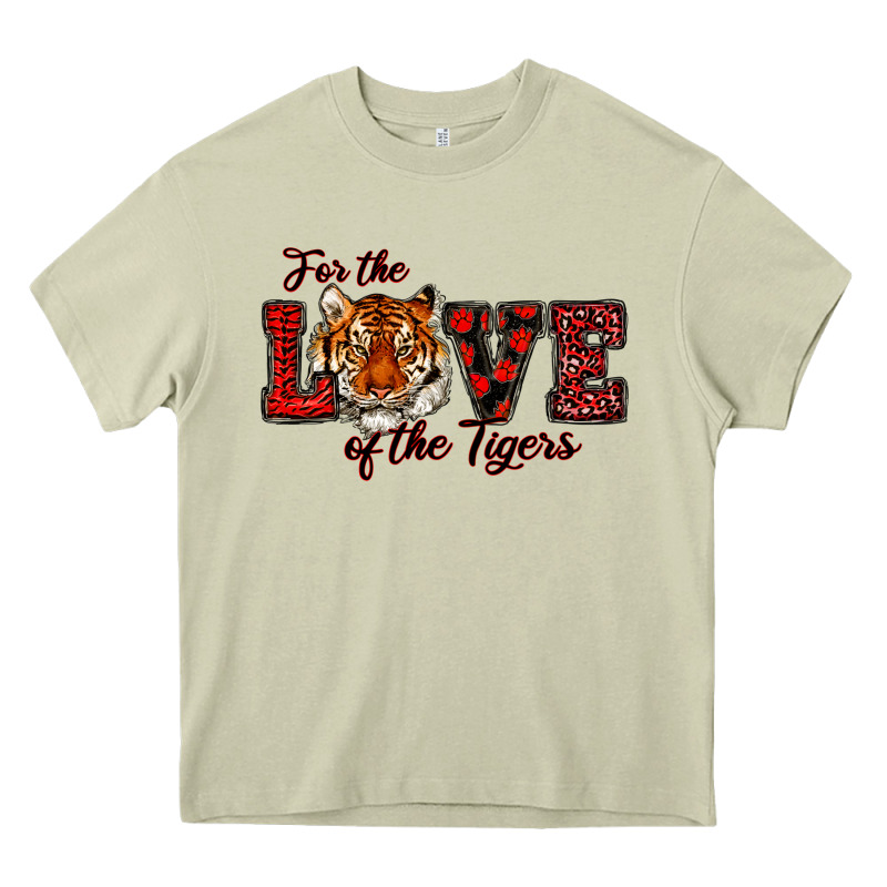 For The Love Of The Tigers Red Heavy Core Tee by RanaPortraitStore | Teevron