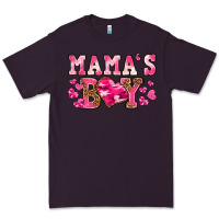 Plum valentines day mamas boy Premium Tee - texasbilliewilder